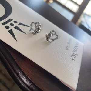 Pandora butterfly earrings